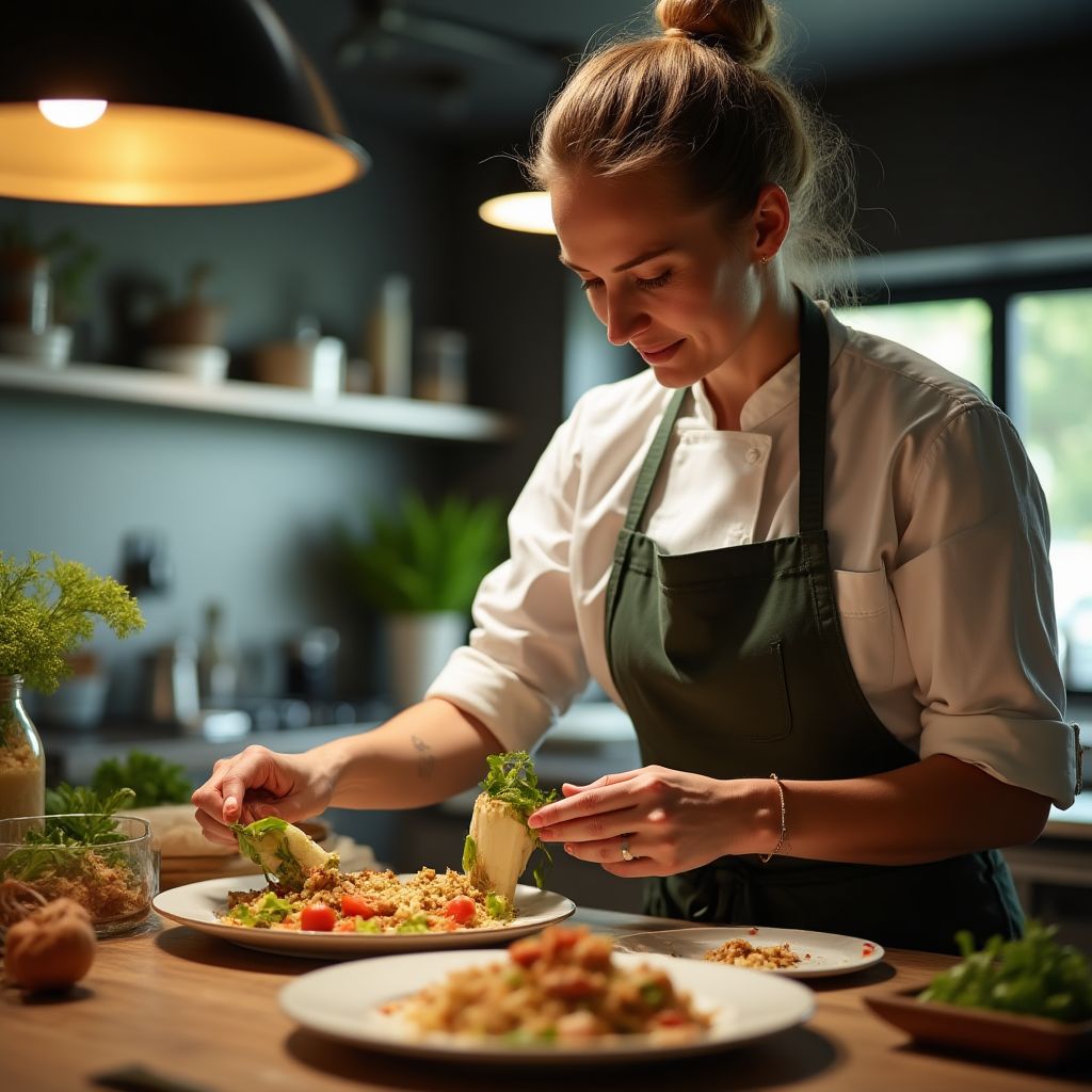 Australian chef with native ingredients